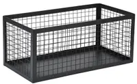 Coș de accesorii Estia - Cage, 30 x 15.5 x 13 cm, negru