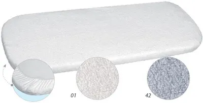 Cearsaf de saltea pentru carucior Baby Matex, 90 x 40 cm, alb