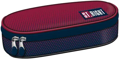 Penar oval pentru școală St. Right Burgund Gradient -Cu 1 fermoar