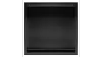 Raft baie incastrat 30x30 cm, negru mat, Rea