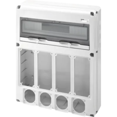 Organizator de santier Q-DIN 20 MODULE - 4 FLANGE IB 16 / 32A IP67 + 4 FLANSE IEC MAX.3P + T 16A - IP65