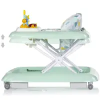 Premergator pentru copii Chipolino Baby Steps Mint cu panou de joaca, inaltime reglabila si tavita detasabila