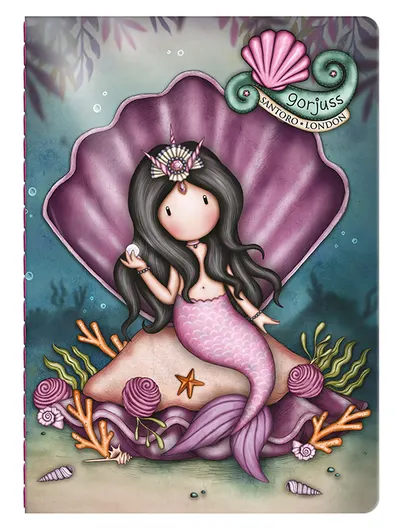 Caiet mic cu stickere Santoro Gorjuss Making Waves - The World Is Your Oyster