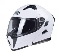 Casca moto rabatabila cu ochelari de soare, Awina JK906, culoare alb, marime M(57-58cm)