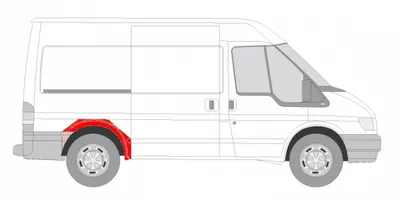 Segment reparatie aripa spate dreapta model scurt FORD TRANSIT intre 2000-2014