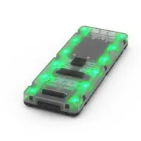 Trotineta pliabila cu lumini LED Berg Nexo rosie, ghidon reglabil, greutate admisa 50 kg