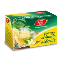 Ceai verde cu lamaie si vanilie, 20 plicuri, Fares