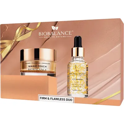 Set Duo Firm&Flawless Primer, Fond de ten, Concealer Magic Touch 30ml + Super Serum 24K Gold&Peptide 30ml