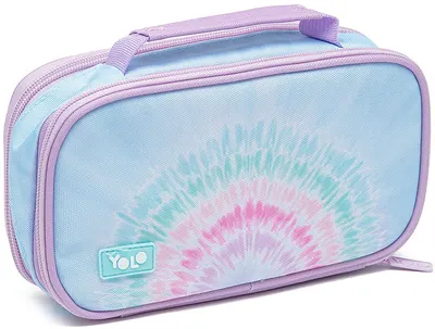 Penar cu mâner YOLO Rainbow Tie Dye - 2 fermoare