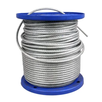 Cablu din otel, plastifiat, 4 mm 4mm, PVC