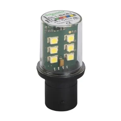 bec Led Protejat cu baza Ba15D, Intermitent, Alb, 24 V