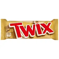 Baton de biscuit, caramel si ciocolata cu lapte Twix 50g Engros