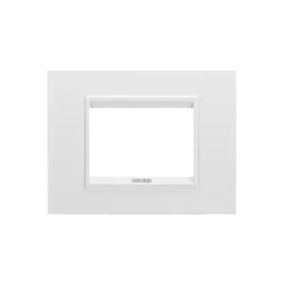 Placa ornament Chorus LUX -Metalizat - 3 module- WHITE - CHORUS