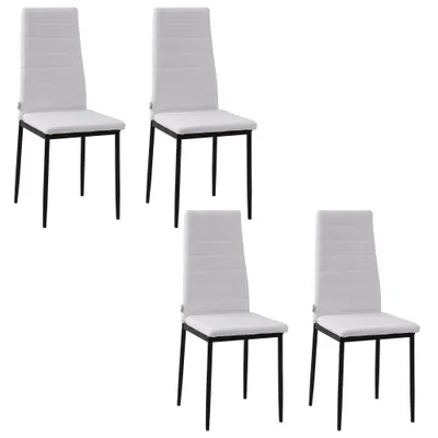 Set 4 scaune bucatarie HOMCOM, scaune moi, scaune pentru bucatarie, sarcina 120kg,41 x 50 x 97cm | Aosom Romania