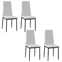 Set 4 scaune bucatarie HOMCOM, scaune moi, scaune pentru bucatarie, sarcina 120kg,41 x 50 x 97cm | Aosom Romania