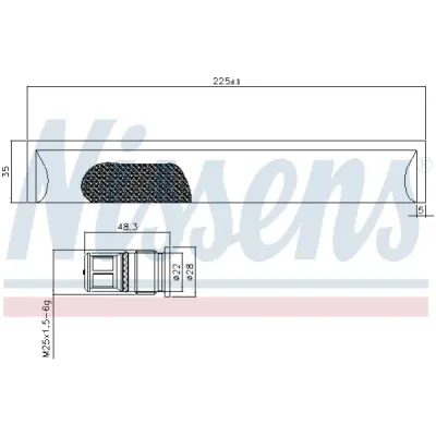Uscator, aer conditinat NISSENS 95576