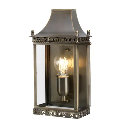 Aplica Regents Park 1 Light Wall Lantern – Brass