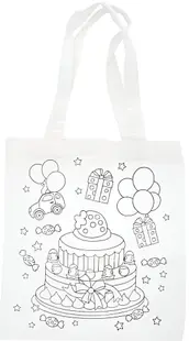 Geantă bumbac de desenat Fandy - Cake