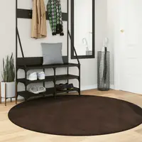 vidaXL Covor moale cu pile medie și spălabil HUARTE Maro Ø 160 CM