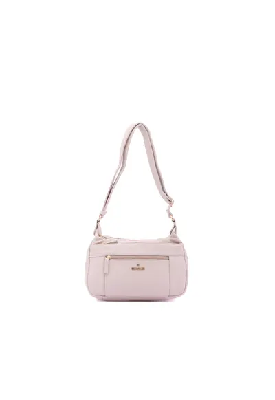 Geanta crossbody din piele ecologica - Bej deschis