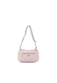 Geanta crossbody din piele ecologica - Bej deschis