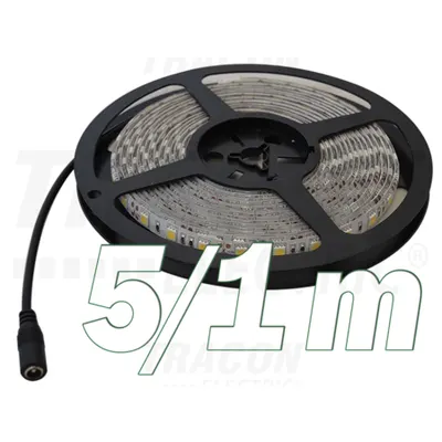 Banda cu LED-uri, de interior LED-SZ-48-CW SMD3528; 60 LED/m; 4,8 W/m; 200 lm/m; W=8 mm; 6000 K; IP20