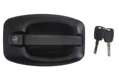 Maner usa Stanga Fata potrivit PEUGEOT BOXER 2006-2014 - (cu cheie; exterior, cu incuietoare; negru)