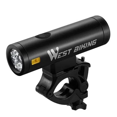 Lumină bicicletă iluminare impermeabilă Led 2000 Lumeni Reîncărcabilă, negru