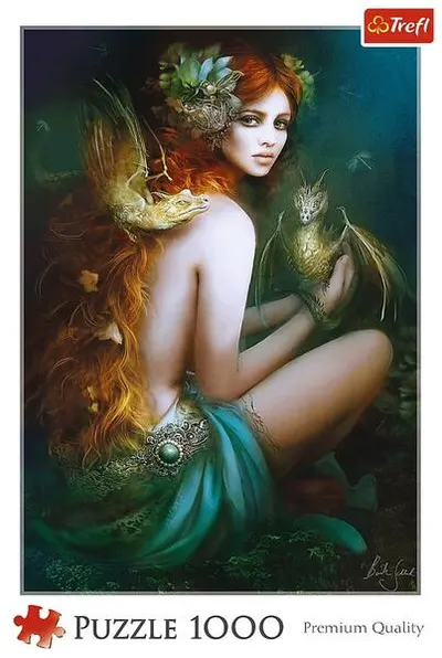 Puzzle 1000 piese „Prietena cu dragonii”