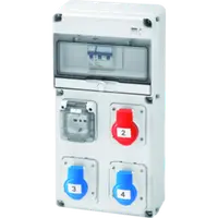 Organizator de santier Q-DIN 10 ASD - 3 IEC 309-1 SOCKET OUTLET IT / DE - IP44