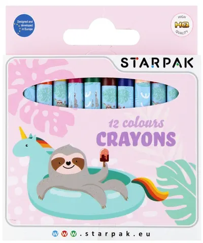 Creioane colorate Starpak - Sloth, 12 culori