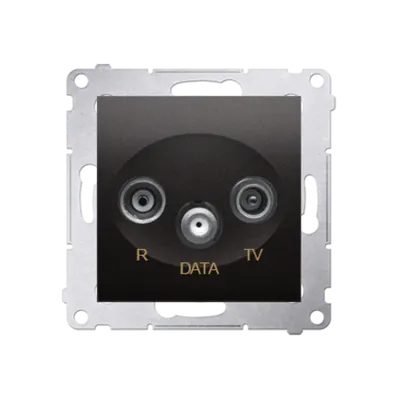Priza R-TV-DATA frecventa de intrare 5-862MHz, antracit metalic