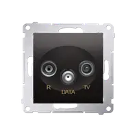 Priza R-TV-DATA frecventa de intrare 5-862MHz, antracit metalic