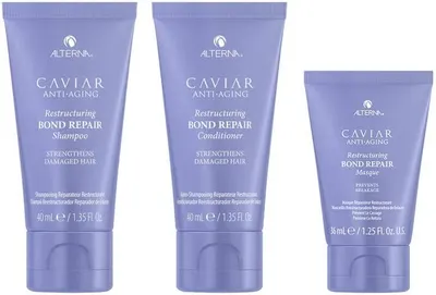 Alterna Caviar Restructuring Bond Repair Set - Șampon, balsam și mască, 2 х 40 + 36 ml