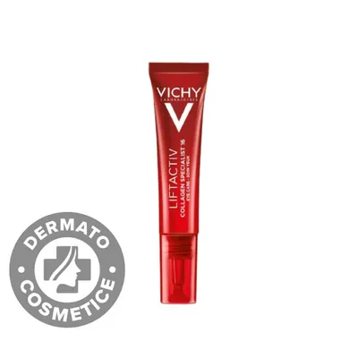 Crema antirid pentru stimularea productiei de colagen din jurul ochilor Liftactiv Collagen Specialist 16, 15ml, Vichy