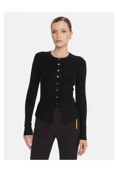 Cardigan dama negru - pulover elegant