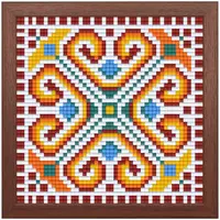 Set creativ cu cadru și pixeli Bright Toys - Broderie bulgară, Motiv 2, Pixel Classic
