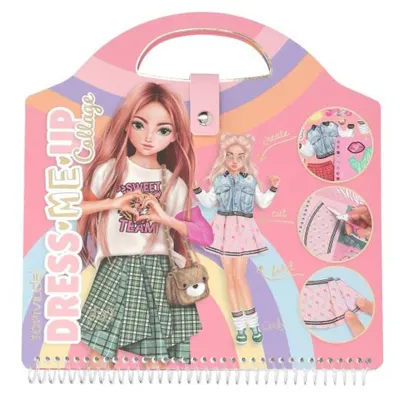 Carte cu stickere, Depesche, TopModel, Dress Me Up Collage