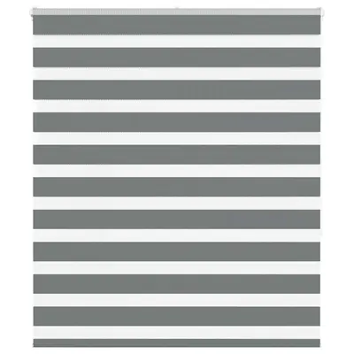 Gossi jaluzea tip zebra gri inchis latime tesatura 115,9 cm poliester