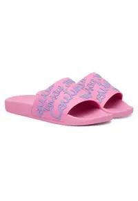Papuci pentru dama - roz - plastic -
