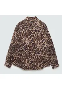 Camasa lejera cu animal print Salmana 804