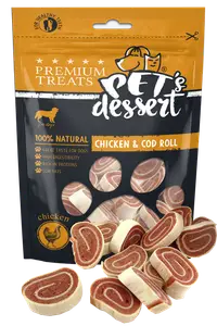Pet s Desert Dog ChickenCod Roll 80g LSC-37