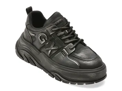 Pantofi sport GRYXX negri, 11028, din piele naturala