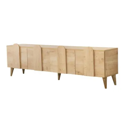Comoda TV NEW LINE, stejar, 180x35x50 cm