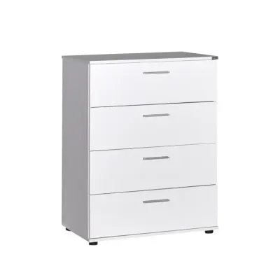 Comoda SFN-540-BB-1, 4 sertare, alb, 73x44x96 cm