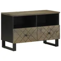 Gossi comoda tv, negru, 70x33x46 cm, lemn masiv de mango
