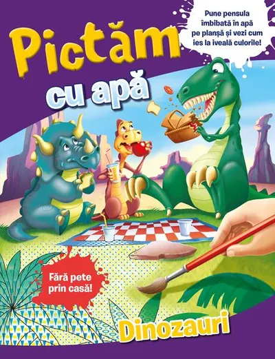 Pictăm cu apă: dinozauri - Paperback brosat - ***