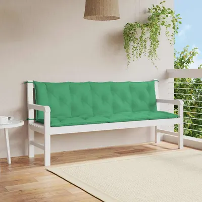 vidaXL Pernă bancă de grădină, verde, 180x(50+50)x7cm, material oxford