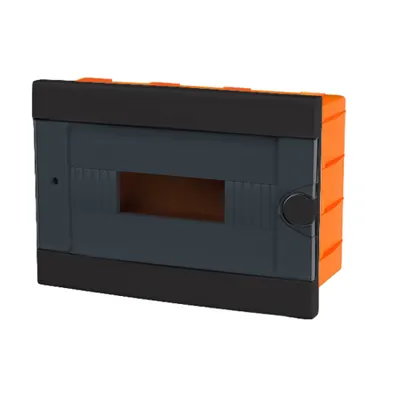 Plastic Box For Flush Mnt. 12 Way, Negru