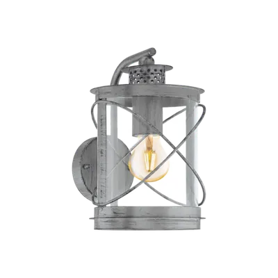 Lampa perete HILBURN 1 silver-antique 220-240V,50/60Hz IP44